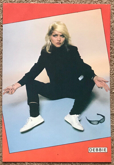 DEBBIE HARRY - 1981 Full page magazine annual poster BLONDIE