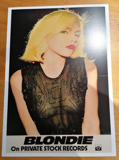 BLONDIE DEBBIE HARRY A4 REPRO ADVERT POSTER PUNK ROCK POSTER ATOMIC 300 GSM CARD