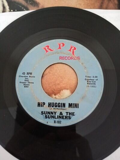 Sunny And The Sunliners - Hip Huggin Mini. Northern Soul / Mod 45. RPR. VG.