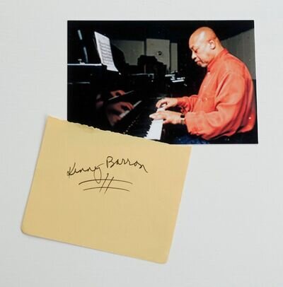 Kenny Barron ( Jazz Pianist) hand signed autograph + photo