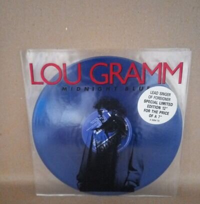 Lou Gramm Foreigner Midnight blue (12” rare blue vinyl) 1987.