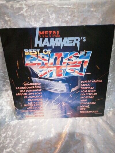 Metal Hammer - Best Of British Steel 2 X LP Various SABBAT ACID REIGN MANTAS VG