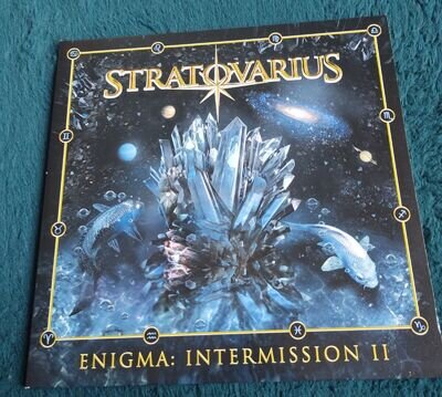 Enigma: Intermission II by Stratovarius (Record, 2018) clear and turquoise vinyl