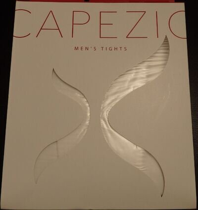 CAPEZIO MENS WHITE FOOTED DANCE TIGHTS SIZE XL NWT