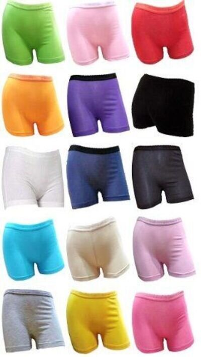 GIRL'S/LADIES COTTON STRETCHY BOXER SHORTS FOR SPORTS &UNDER SCHOOL SKIRT(3121)