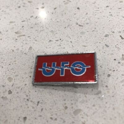 Vintage 80's UFO Pin Badge Rare Item