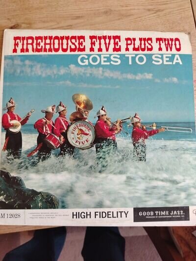 FIREHOUSE FIVE PLUS TWO - GOES TO SEA - ORIGINAL GOOD TIME JAZZ US 1957 LP