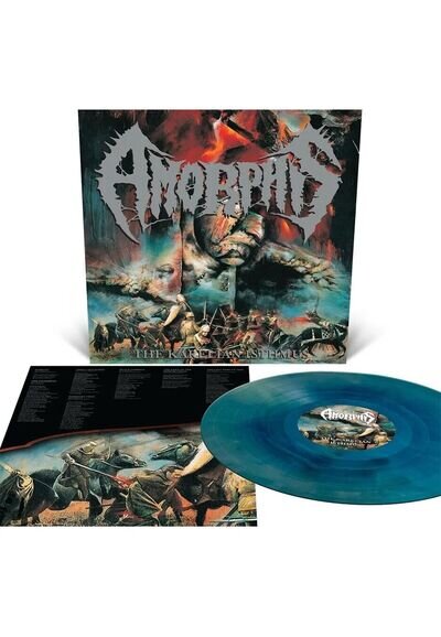 Amorphis 'The Karelian Isthmus' Sea Blue / Silver Galaxy Merge Vinyl - NEW