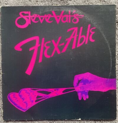 Steve Vai -Flex-Able 1984 Vinyl LP Food For Thought Records