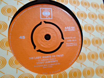 STEVE LAWRENCE " THE LADY WANTS TO TWIST " Or. UK CBS EX+ COND.IN Or. SL.