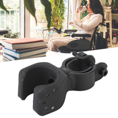 Walking Cane Clip Holder 360 Degree Rotation Wheelchair Walking Stick Rack For