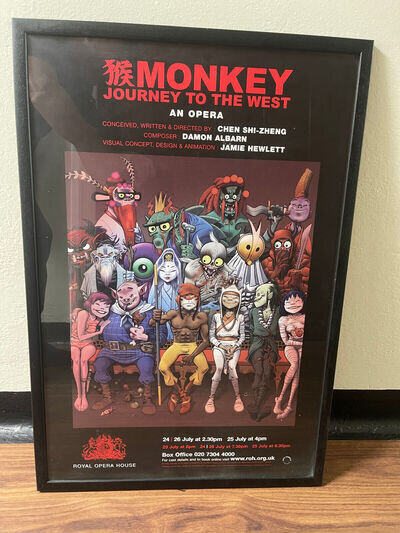 Monkey Journey to the West Royal Opera House Poster Damon Albarn Jamie Hewlett