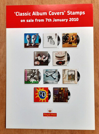 Classic Album Covers Poster - Royal Mail A4 poster 2010 - Rare