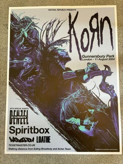 Korn Poster Gunnersbury Park 11/8/24