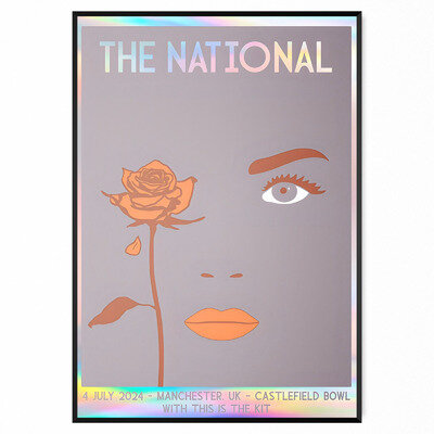 The National Concert Poster Print 4th July Manchester For The National Fan Print