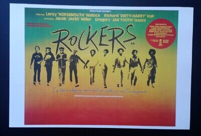 Rockers - 1991 Original Island Records Poster - Ska Rasta Reggae Dub Rare