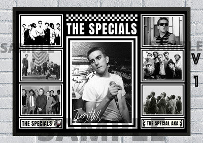 The Specials Terry Hall Ska / Poster Collectable / Memorabilia signed #272