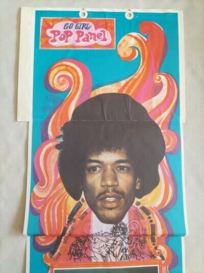 Orig 1968 JIMI HENDRIX Go Girl Pop Panel - Rare Original Poster see description