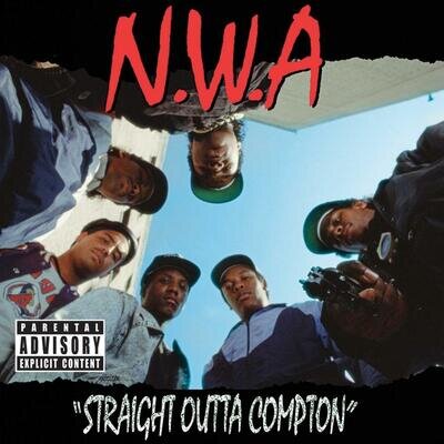 NWA STRAIGHT OUTTA COMPTON WALL POSTER HIP HOP RAP SZ: 8X8" 20X20" 30X30"