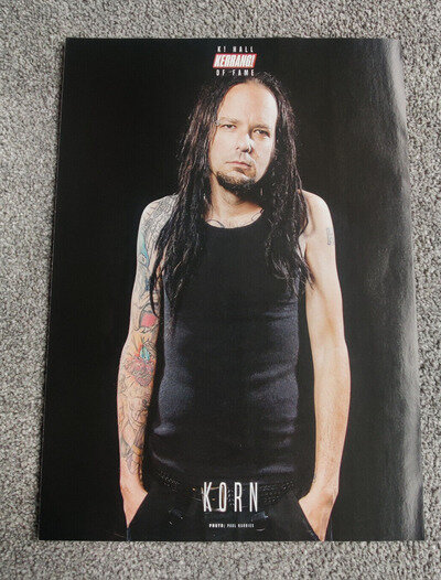 Korn / Jonathan Davis - Kerrang Poster - Nu-Metal Legends - RARE