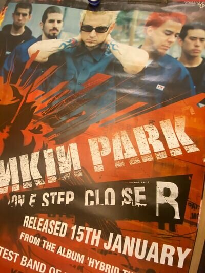 Rare LINKIN PARK - ONE STEP CLOSER rare Promo poster for single + concert