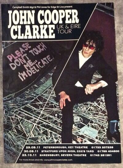 john cooper clarke tour poster A2