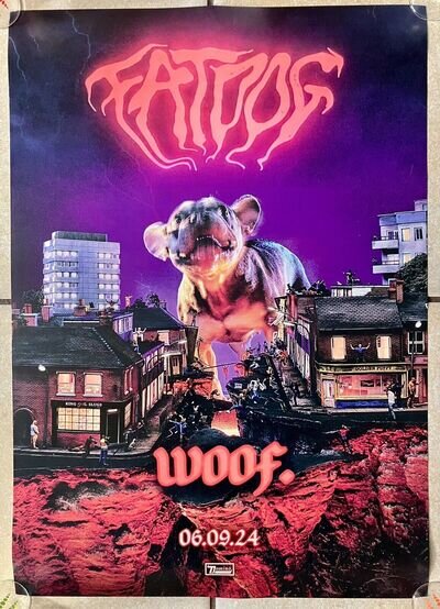 Fat Dog Promotional Poster For Woof Album **BRAND NEW**