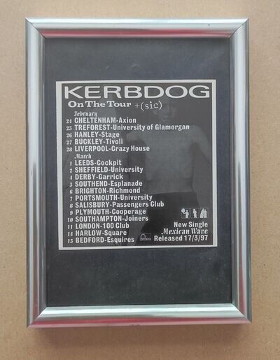 Kerbdog UK Tour Original UK Press Advert 1997