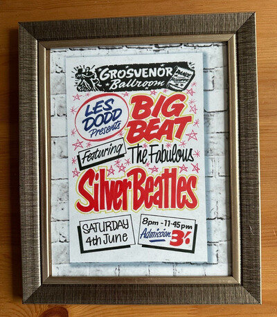 THE BEATLES - REPRODUCTION BILL POSTER / FLYER (GROSVENOR, WALLASEY)