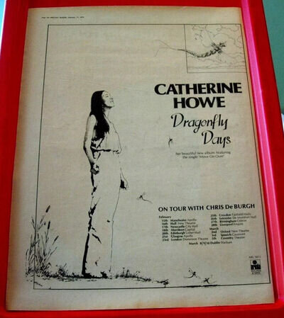 Catherine Howe Dragonfly Days Vintage ORIG '79 Press/Magazine ADVERT Poster-Size