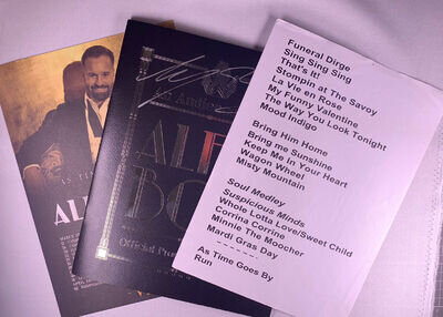 Alfie Boe Signed Programme + Poster + Setlist Original An Audience With 2019