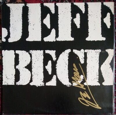 JEFF BECK THERE AND BACK MEGA RARE HAND SIGNED AUTOGRAPHED LP 1980 Epic CBS