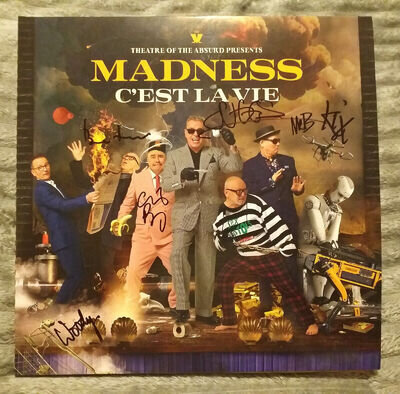 MADNESS - C'EST LA VIE - FULLY SIGNED BY ALL 6 MEMBERS - VINYL LP RECORD - KIX79