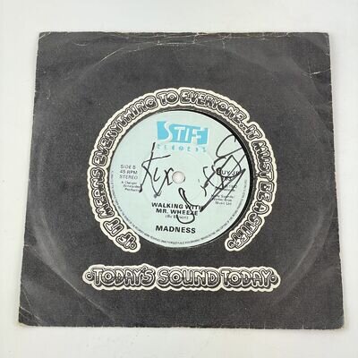 Signed By Suggs & Lee Thompson Vinyl Single 45rpm Madness Our House