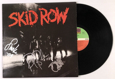 Skid Row - Skid Row *Signed* 81936-1 Aus Press 1989 12" Vinyl Record VG+/VG+