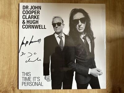 Dr John Cooper Clarke & Hugh Cornwell - This Time It’s Personal LP Signed