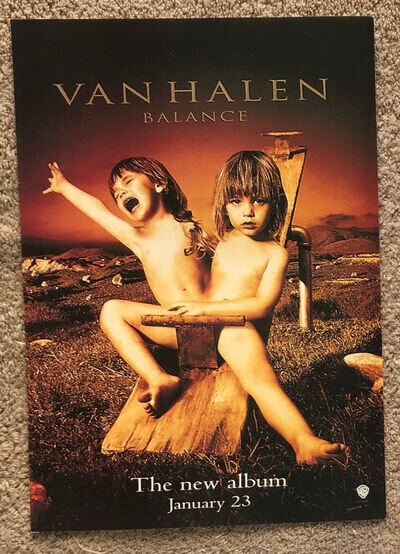 VAN HALEN - 1995 UK Magazine centrefold poster