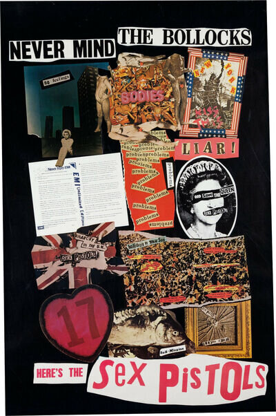 SEX PISTOLS 'Never Mind The Bollocks' LP Album Window Poster - reprint