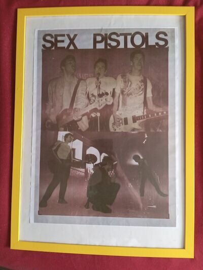 Vintage Sex Pistols Poster, Printed, Still In Good Condition Unframed.