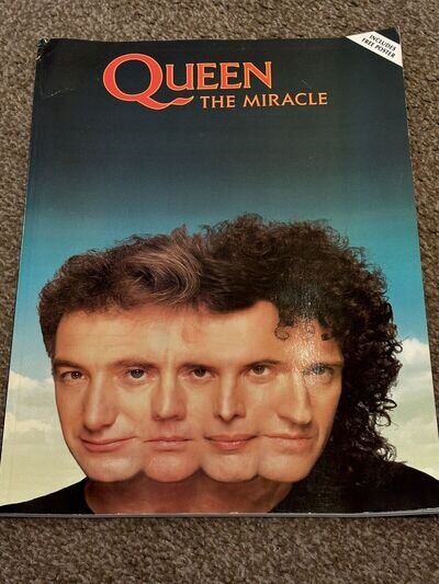 QUEEN, The Miracle Music Book (MEGA RARE INC POSTER) Freddie Mercury Taylor May.