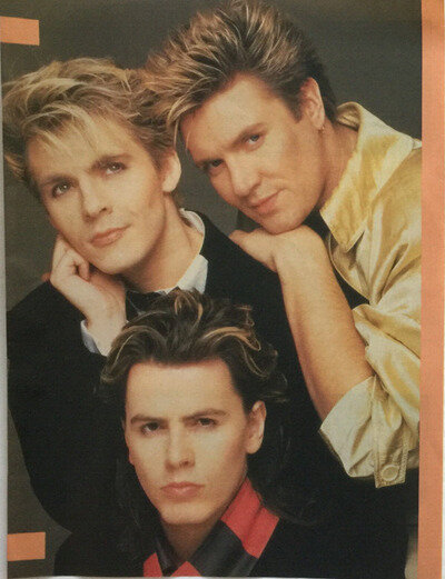 DURAN DURAN 1987 - MAGAZINE POSTER 1980s Original 28cm x 21.5cm