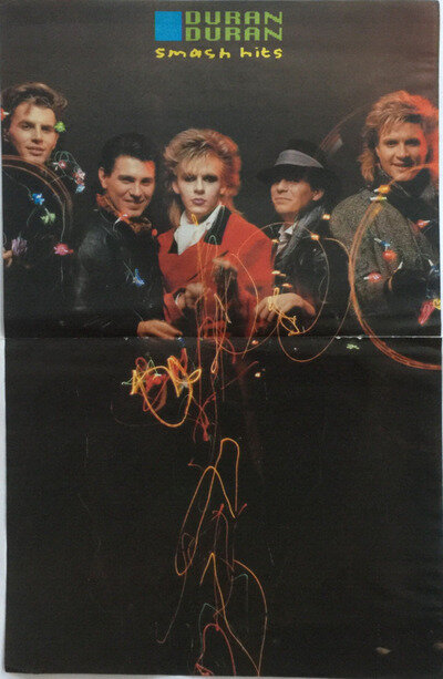 DURAN DURAN 1984 - POSTER CENTRE SPREAD 1980s Original 43cm x 28cm