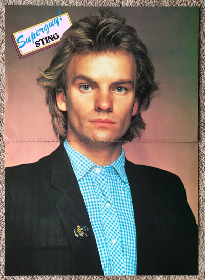 STING - 1981 2-page UK magazine annual poster THE POLICE