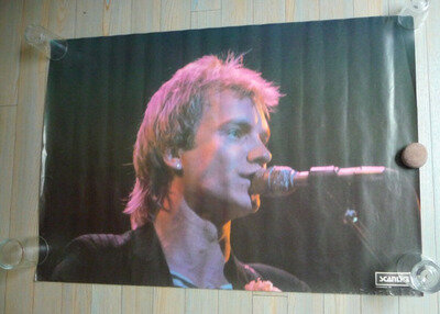 The Police Sting large poster Original scanlite 1981 jax