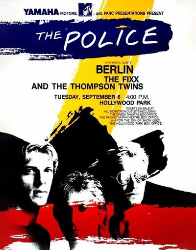 The Police 13" x 19" Re-Print Music Concert Poster