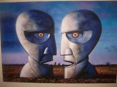 Pink Floyd Division Bell Oil Painting 40x28in NOT a poster. Box framing avail.