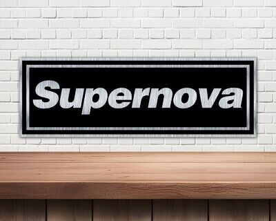 Oasis, Supernova Metal wall sign, Mancave, garage, rock bands,Oasis.