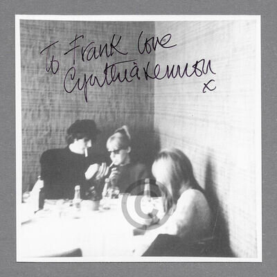 Cynthia Lennon signed snapshot photo, Beatles Autograph, Mint