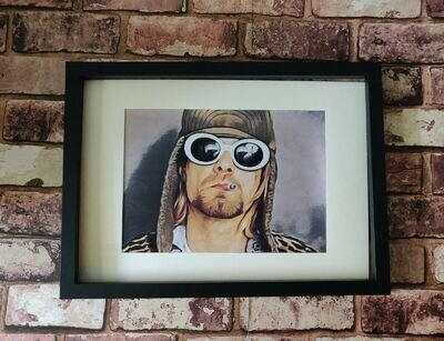 Kurt Cobain Nirvana Pop Art Tribute poster Print