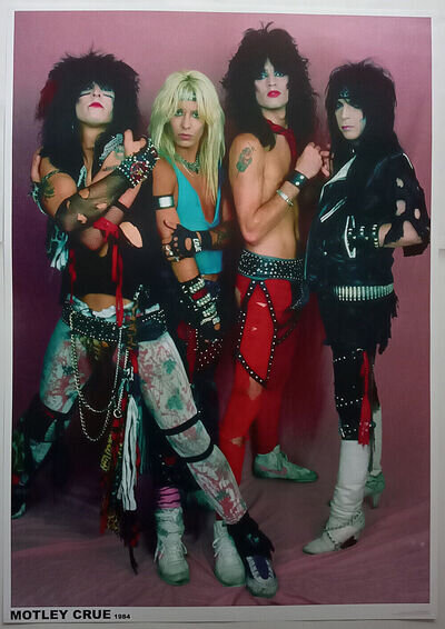 MOTLEY CRUE Poster 1984 Shout At The Devil Era 33 x 23 Inches